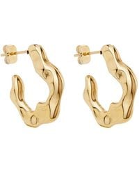 Ballinger Jewellery - Lava Everyday Medium Hoops Earrings - Lyst