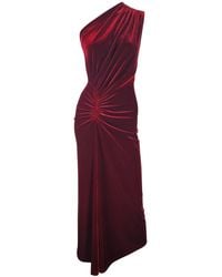 Me & Thee - Raya-Rosa Burgundy Velvet Dress - Lyst