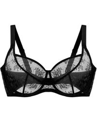 Journelle - Romy Three Part Full Cup Bra Noir - Lyst