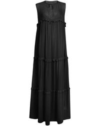 House of Ika - Tiered Viscose Maxi Dress - Lyst