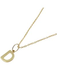 Harfi - Vermeil Alphabet Dainty Initial Pendant Charm Necklace - Lyst