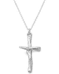 Mother Nature Jewelry - Cross Necklace, Handmade Branch Pendant - Lyst