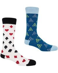Peper Harow - Made in England - Tri & Royal Flush Socks Bundle - Lyst