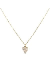Clemence Wren - Sparkly Heart Pendant Necklace - Lyst