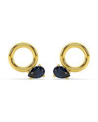 Onia - Sapphire Donut Studs - Lyst