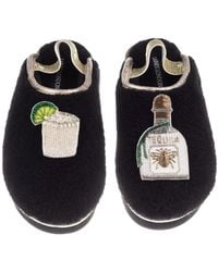 Laines London - Flatform Cloud Closed Toe Slippers With Agave Tequila Brooches - Lyst