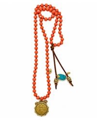 Persia Dona Jewelry - Vintage Coin X Coral Beads Necklace - Lyst