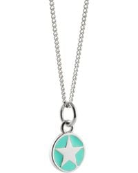 Lime Tree Design - Jade Enamel Star Necklace - Lyst