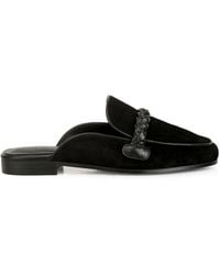 Rag & Co - Lavinia Suede Leather Braided Detail Mules - Lyst