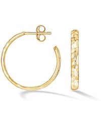 Dower & Hall - Hammered Hoop Nomad Earrings - Lyst