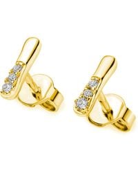 Lucy Quartermaine - Mini Skinny Drop Studs - Lyst