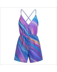 Noblesse Oblige - Pride Holographic Mesh Romper - Lyst