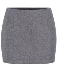 Conquista - Lurex Mini Skirt - Lyst