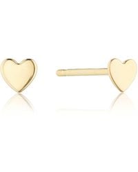 Lily & Roo - Tiny Heart Stud Earrings - Lyst