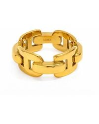 ADIBA - The Bond Plated Stainless Steel Ring - Lyst