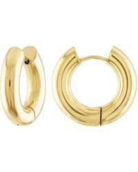 Olivia Le - Petra Golden Medium Huggies - Lyst
