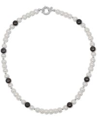NAiiA - Brooklyn Pearl And Sterling Necklace - Lyst