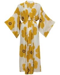 Roses Are Red - Silk Kimono - Lyst