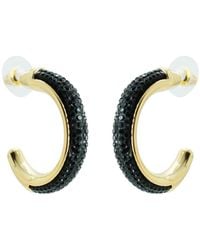 Gissa Bicalho - Acrylic Handmade Earring Hoops Strass - Lyst