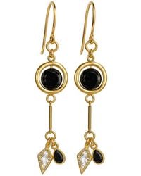 Rachel Nathan - Classic Hook Tourmaline Axis Earrings - Lyst