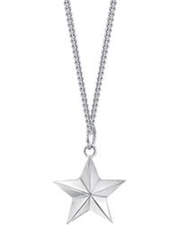 True Rocks - Mini Star Pendant Sterling - Lyst