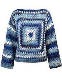 Ana Chic - Star Square Handmade Crochet Jumper - Lyst