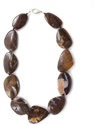 Shar Oke - Boulder Opal & Sapphire Necklace - Lyst