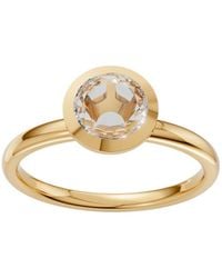 Aya Fine Jewelry - Rose Cut Round Lab Diamond Bezel Solitaire Ring - Lyst