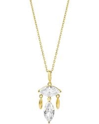 SHYMI - Marquise Chandelier Necklace - Lyst