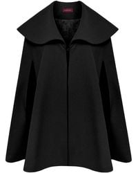 Mandragora - Wool Cape Sorte - Lyst