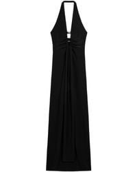 Nocturne - Halter Neck Cut-Out Maxi Dress - Lyst