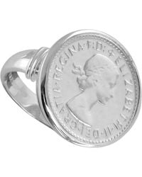 Von Treskow - Sixpence Coin Ring - Lyst