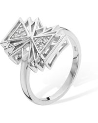 Lucy Quartermaine - Art Deco Triangle Ring - Lyst