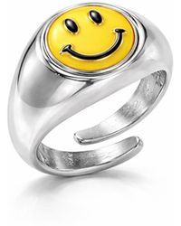 WHYAT - Moody Hand-Painted Rotating Ring – Sterling - Lyst