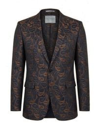 Ron Tomson - Peak Lapel Paisley Jacquard Tuxedo Jacket - Lyst