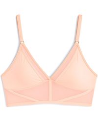 Zelf Intimates - Aura Triangle Peach Bralette - Lyst