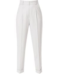 AGGI by HALEWSKI - Kelly Aesthetic Tailored Trousers With Cuffs - Lyst