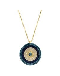 LÁTELITA London - Evil Eye Pendant Necklace Large - Lyst