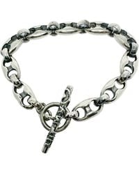 Tg-Jewellery by Tamara Gervasio - Anchor Link With T-Bar Hit My Heart Bracelet - Lyst