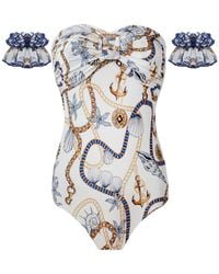 Nur Karaata - Marigold Tropezienne Swimsuit - Lyst