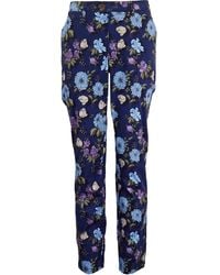 lords of harlech - Soft Stretch Floral Printed Chinos - Lyst