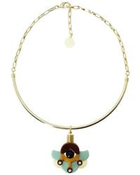 Gissa Bicalho - Acrylic Handmade Necklace Choker Petunia Pale - Lyst
