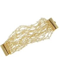 Lavish by Tricia Milaneze - Clear & Multi Strings Handmade Bracelet - Lyst