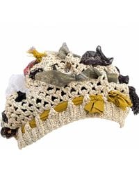 Miro Misljen - Neutrals Driftwood Ribbon Crochet Cap - Lyst
