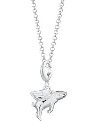 Lily Charmed - Sterling Flying Pig Charm Necklace - Lyst