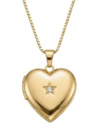 Argento Vivo - Heart Locket Pendant Necklace - Lyst