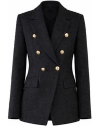 Nuvv Collection - Modern Casual Button Tweed Jacket - Lyst