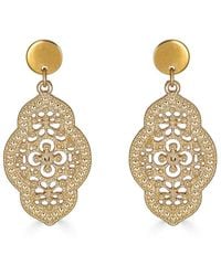 Loni Paul Jewelry - Oval Lace Earring - Lyst