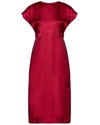 Helen Mcalinden - Shiv Ruby Satin Dress - Lyst