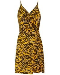 SVETA Milano - Nancy Tiger Short Silk Dress - Lyst